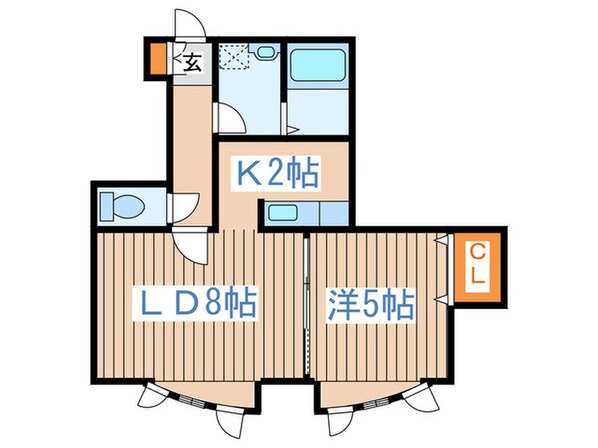 レユシ－ル参番館の物件間取画像